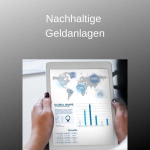 Nachhaltige Geldanlagen